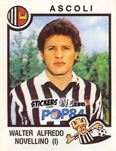 Cromo Walter Alfredo Novellino - Calciatori 1982-1983 - Panini