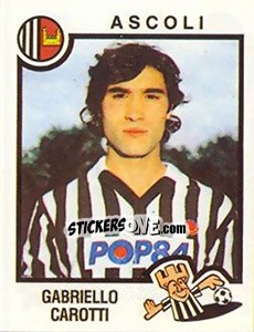 Sticker Gabriello Carotti - Calciatori 1982-1983 - Panini