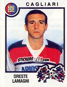 Sticker Oreste Lamagni - Calciatori 1982-1983 n. 42 - Panini