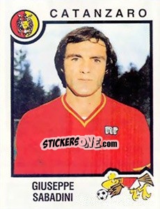 Sticker Giuseppe Sabadini - Calciatori 1982-1983 - Panini