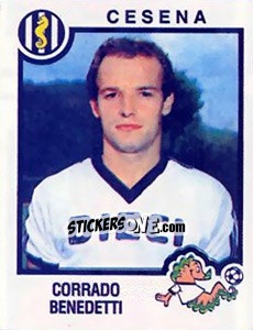 Sticker Corrado Benedetti - Calciatori 1982-1983 - Panini