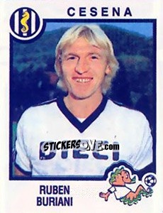 Sticker Ruben Buriani - Calciatori 1982-1983 - Panini