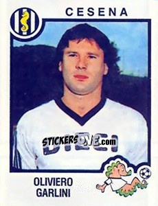 Figurina Oliviero Garlini - Calciatori 1982-1983 - Panini
