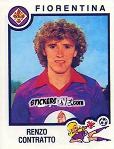 Sticker Renzo Contratto - Calciatori 1982-1983 n. 100 - Panini