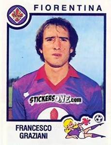 Sticker Francesco Graziani - Calciatori 1982-1983 n. 108 - Panini