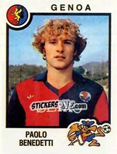 Figurina Paolo Benedetti - Calciatori 1982-1983 - Panini