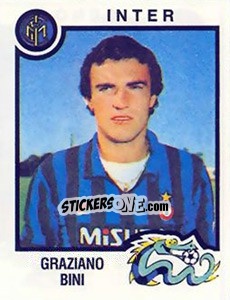 Sticker Graziano Bini - Calciatori 1982-1983 - Panini