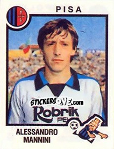 Sticker Alessandro Mannini - Calciatori 1982-1983 - Panini