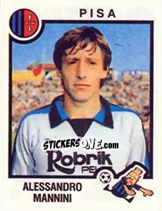 Sticker Alessandro Mannini - Calciatori 1982-1983 n. 192 - Panini