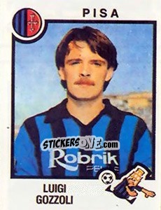 Figurina Luigi Gozzoli - Calciatori 1982-1983 - Panini