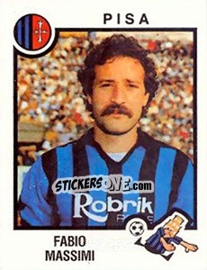 Sticker Fabio Massimi - Calciatori 1982-1983 - Panini