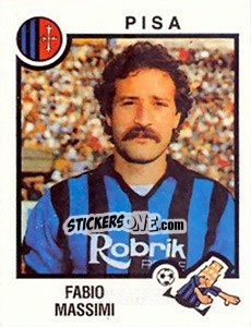 Sticker Fabio Massimi - Calciatori 1982-1983 n. 206 - Panini