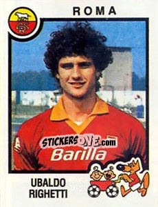 Sticker Ubaldo Righetti - Calciatori 1982-1983 - Panini