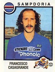 Figurina Francesco Casagrande - Calciatori 1982-1983 - Panini