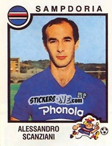 Figurina Alessandro Scanziani - Calciatori 1982-1983 - Panini