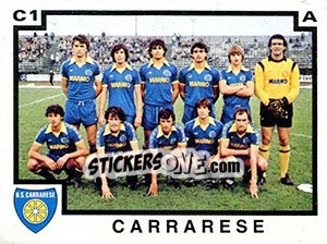 Sticker Squadra Carrarese - Calciatori 1982-1983 n. 369 - Panini