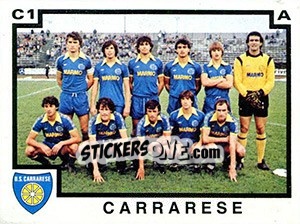 Cromo Squadra Carrarese - Calciatori 1982-1983 - Panini