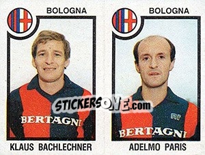 Sticker Klaus Bachlechner / Adelmo Paris - Calciatori 1982-1983 n. 385 - Panini