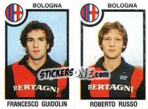 Sticker Francesco Guidolin / Roberto Russo - Calciatori 1982-1983 - Panini