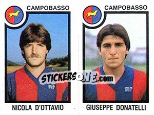 Sticker Nicola D'Ottavio / Giuseppe Donatelli - Calciatori 1982-1983 n. 399 - Panini