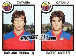 Sticker Damiano Morra / Angelo Crialesi - Calciatori 1982-1983 - Panini
