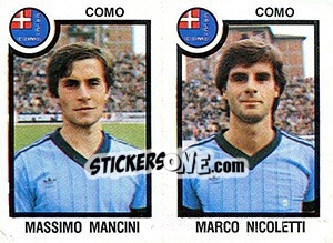 Cromo Massimo Mancini / Marco Nicoletti - Calciatori 1982-1983 - Panini