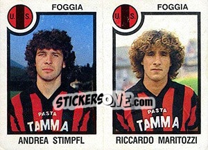Sticker Andrea Stimpfl / Riccardo Maritozzi - Calciatori 1982-1983 n. 450 - Panini