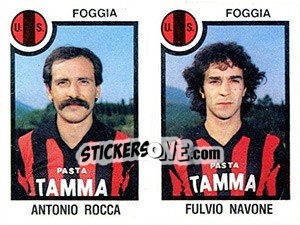 Cromo Antonio Rocca / Fulvio Navone - Calciatori 1982-1983 - Panini