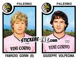 Sticker Fabrizio Gorin / Giuseppe Volpecina - Calciatori 1982-1983 n. 502 - Panini