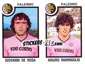 Sticker Giovanni De Rosa / Mauro Marmaglio - Calciatori 1982-1983 - Panini