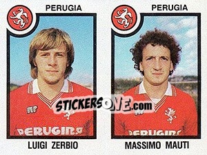 Sticker Luigi Zerbio / Massimo Mauti - Calciatori 1982-1983 n. 517 - Panini