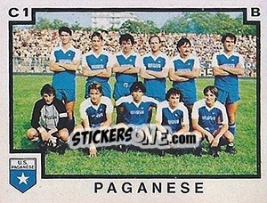 Sticker Squadra Paganese - Calciatori 1982-1983 - Panini