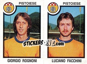 Sticker Giorgio Rognoni / Luciano Facchini - Calciatori 1982-1983 - Panini