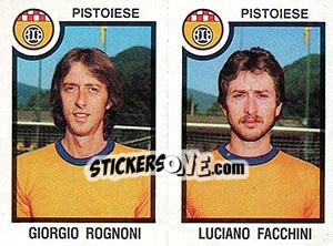 Sticker Giorgio Rognoni / Luciano Facchini - Calciatori 1982-1983 n. 526 - Panini