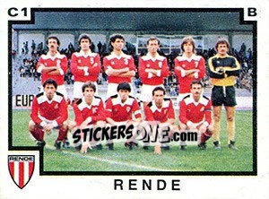 Figurina Squadra Rende - Calciatori 1982-1983 - Panini