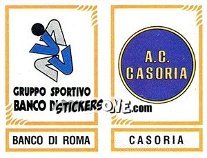 Cromo Scudetto Banco Di Roma / Casoria - Calciatori 1982-1983 - Panini