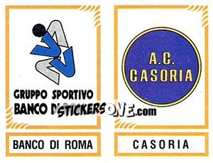 Sticker Scudetto Banco Di Roma / Casoria - Calciatori 1982-1983 n. 593 - Panini