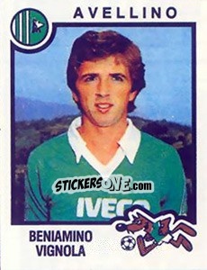 Sticker Beniamino Vignola - Calciatori 1982-1983 n. 28 - Panini