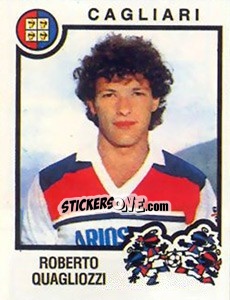 Sticker Roberto Quagliozzi - Calciatori 1982-1983 - Panini