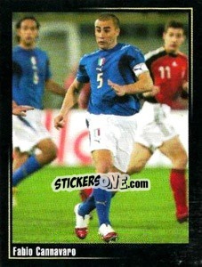 Sticker Fabio Cannavaro - Superalbum In Azzurro n. 12 - Panini
