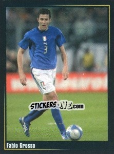 Sticker Fabio Grosso - Superalbum In Azzurro n. 14 - Panini