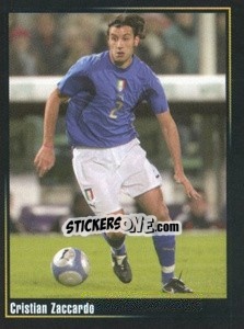 Sticker Cristian Zaccardo - Superalbum In Azzurro n. 19 - Panini