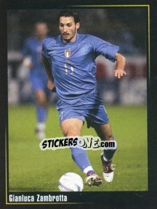 Sticker Gianluca Zambrotta - Superalbum In Azzurro n. 20 - Panini