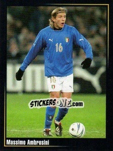 Sticker Massimo Ambrosini - Superalbum In Azzurro n. 21 - Panini