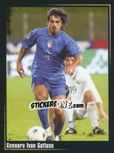 Sticker Gennaro Ivan Gattuso - Superalbum In Azzurro n. 27 - Panini