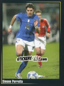 Sticker Simone Perrotta - Superalbum In Azzurro n. 28 - Panini