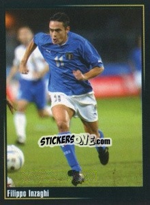 Sticker Filippo Inzaghi - Superalbum In Azzurro n. 34 - Panini