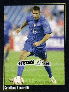 Sticker Cristiano Lucarelli - Superalbum In Azzurro n. 35 - Panini