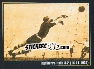 Sticker Inghilterra-Italia 3-2 (14-11-1934) - Superalbum In Azzurro n. 40 - Panini