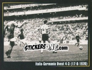 Sticker Italia-Germania Ovest 4-3 (17-6-1970) - Superalbum In Azzurro n. 46 - Panini